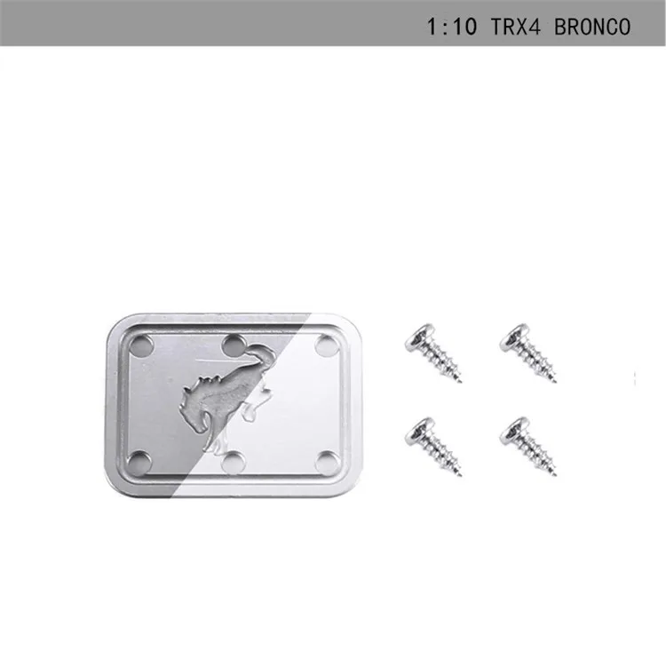 

For Traxxas Trx-4 92076-4 Bronco Metal Fuel Tank Cap Simulation Fuel Tank Cap Metal Badge 1/10 Rc Car Parts