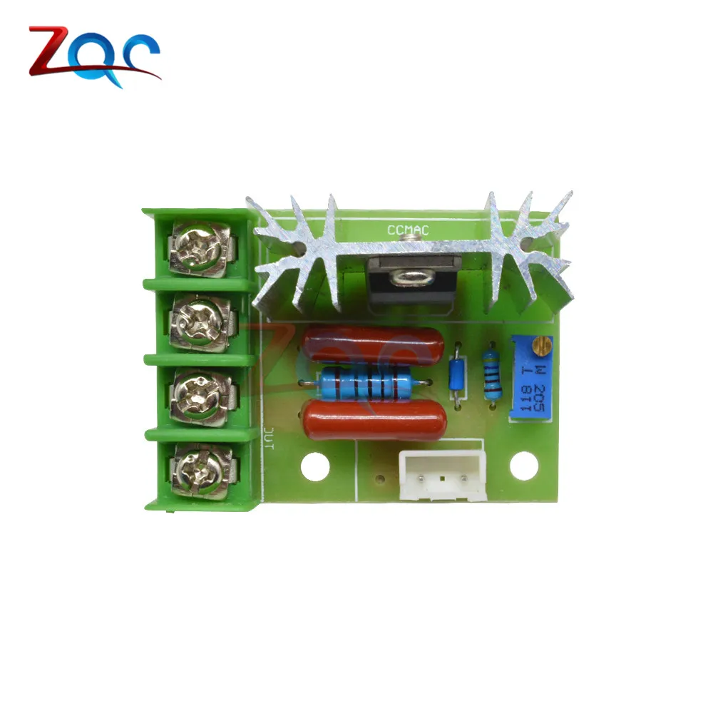 AC 220V 2000W High Power SCR Voltage Regulator Dimming Dimmers Motor Speed Controller Governor Module W/ Potentiometer