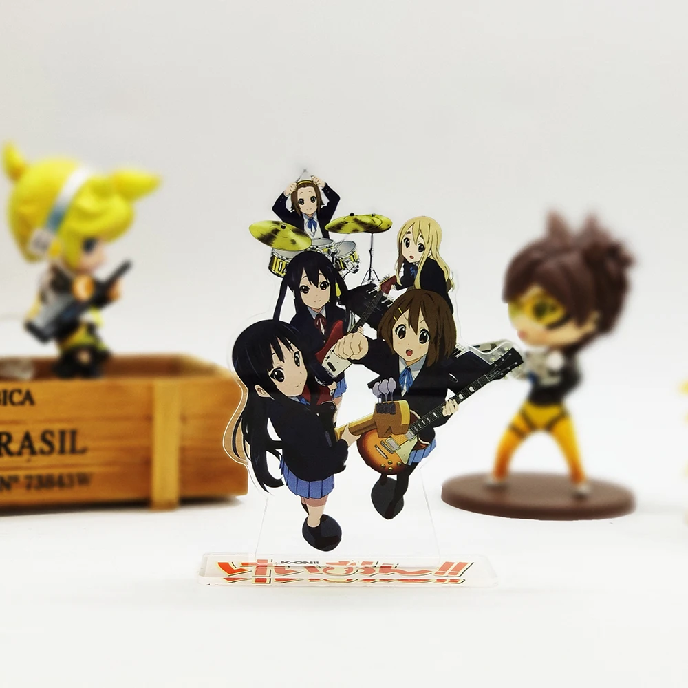 K-ON group Yui Mio Ritsu Tsumugi acrylic stand figure model plate holder cake topper anime Japanese cool