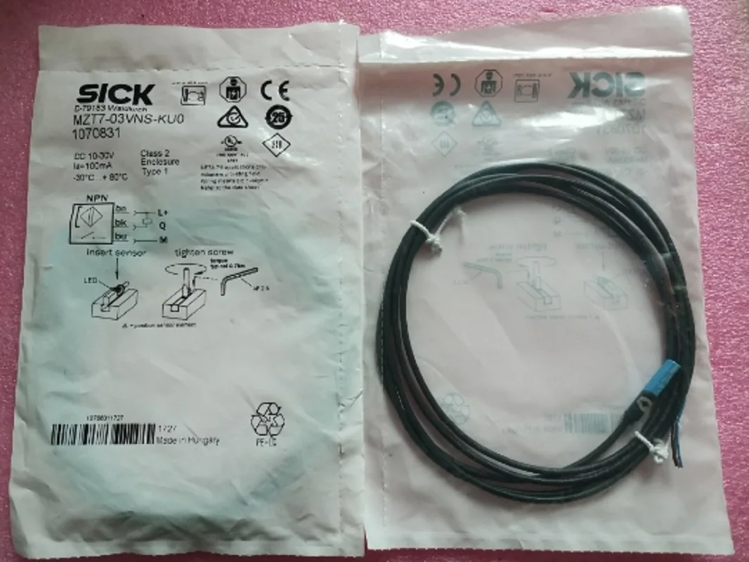 SICK SENSORS FOR T-SLOT CYLINDERS  1070831  MZT7-03VNS-KU0  Cable,3 wire ,2m