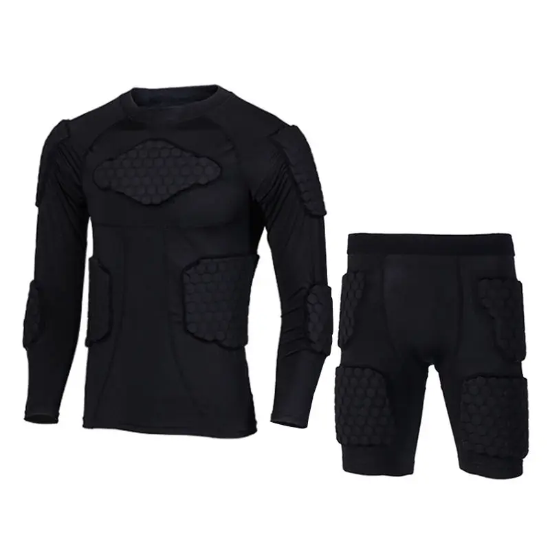 2025 Rugby Padded Men's Soccer Goalkeeper Jersey Football Shirts Sponge Goal Keeper Training Sportswear Protective Clothes Elbow