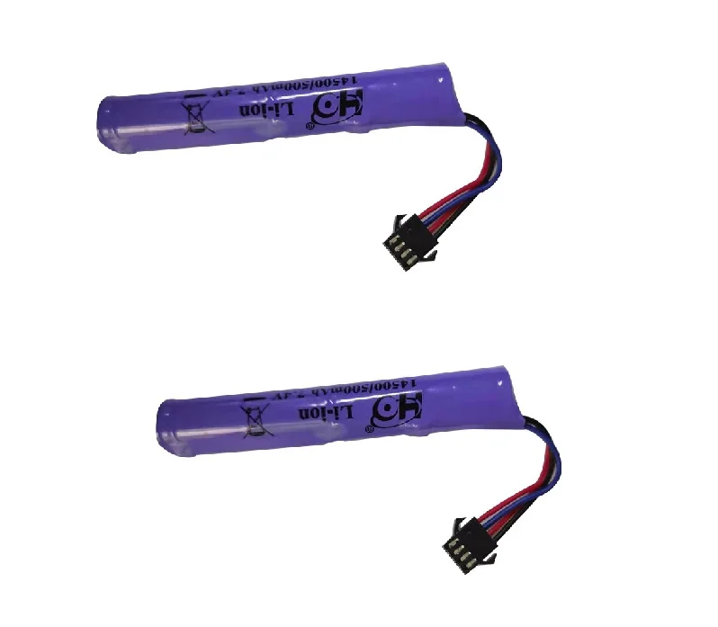 7.4V 500Mah แบตเตอรี่สำหรับ Mainan Mobil RC ถังรถไฟหุ่นยนต์เรือปืน500Mah 7.4V แบตเตอรี่แบบชาร์จไฟได้