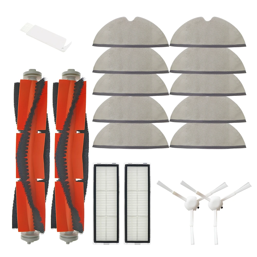 ตัวกรอง HEPA + หลักแปรงด้านข้าง + ผ้าซับชุดเปลี่ยนสําหรับ Xiaomi Mijia อุปกรณ์เสริม 1C 1T STYTJ01ZHM เครื่องดูดฝุ่นหุ่นยนต์