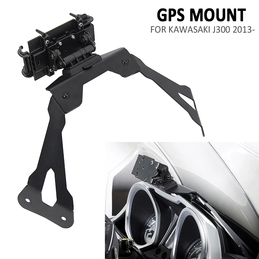 FOR Kawasaki J300 J 300 2013-2021 NEW Motorcycle Accessories Smart Phone Navigation GPS Plate Bracket Adapt Holder Kit