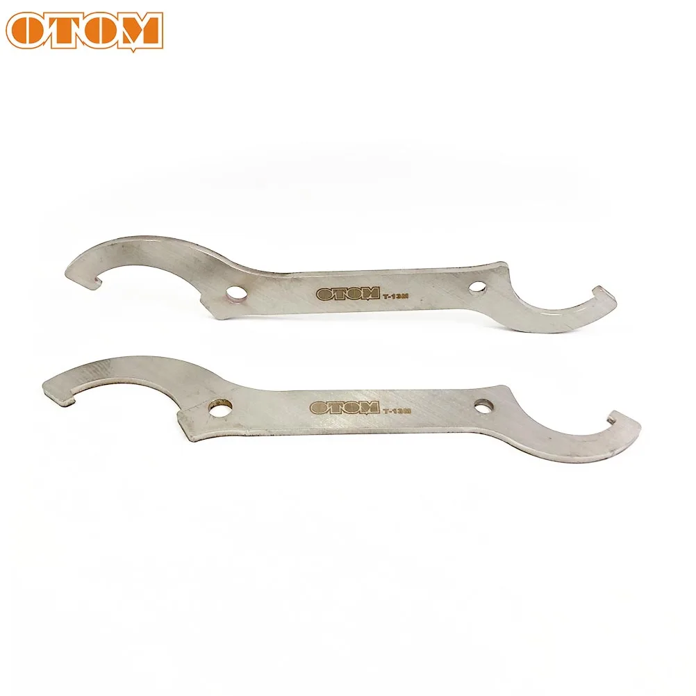 OTOM Motorcycle Wrench Rear Shock Absorber Adjustment Tools Universal C Hook Stainless Steel Regulation Spanner For KTM CRF KXL