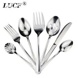 Popular Useful Dinnerware Western Flatware Stainless Steel 10pcs Untensil Option Cost-effective Cutlery Silverware For Kitchen
