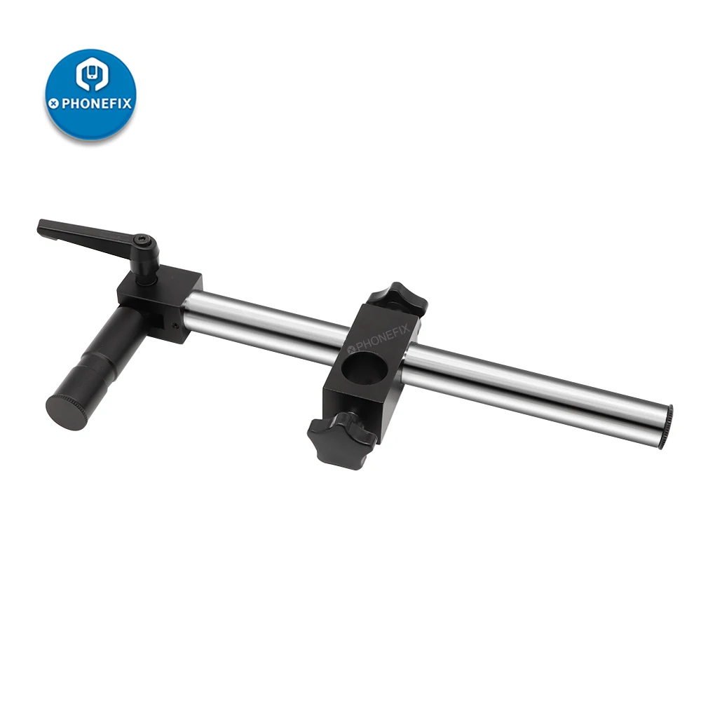 Diameter 25mm Heavy Duty Multi Axis Adjustable Metal Arm Support For Video Industry Microscope Table Stand Part Holder