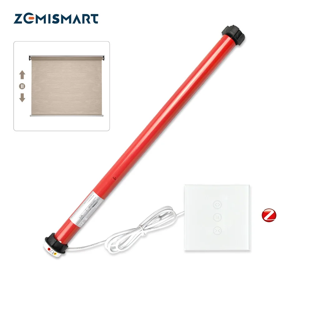 Zigbee Roller Shade Switch with Electric Blinds Motor For 38mm tube SmartThings Control Mechanical limit 2N Tubular Blind Motor