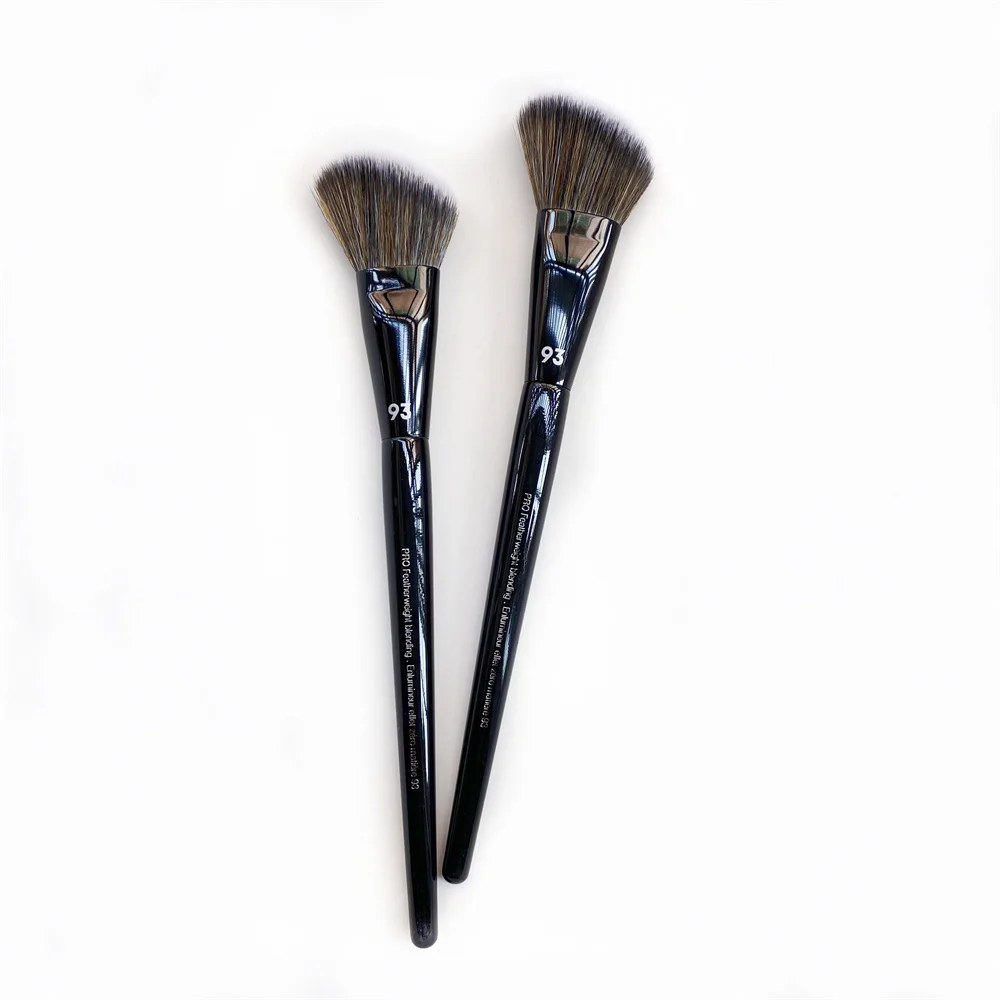 New PRO Blush Makuep Brush #93 - Soft Bristles Angled Contour Blush Powder Sculpting Cosmetics Brush Beauty Tools