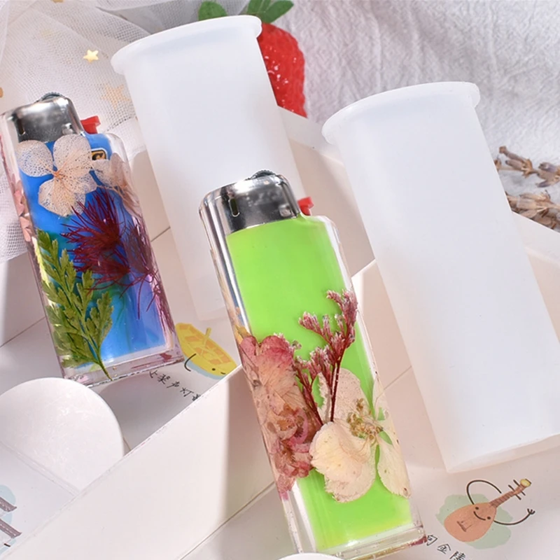 Cigarette Lighter Cover Silicone Mold Cigar Lighter Protective Case Epoxy Resin Mold DIY Art Crafts Tool For J5/J3/J6 DropShip view 3