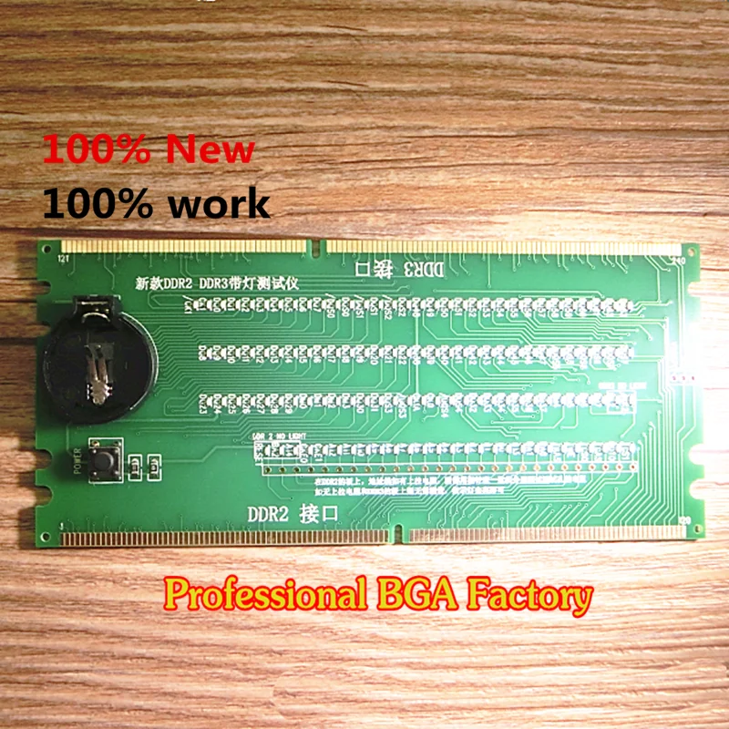 100% New DDR2 DDR3 Memory with DDR2 DDR3 Slot LED Tester Memory Slot Tester Desktop Board