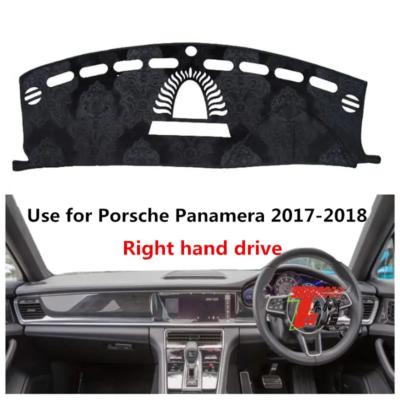 

TAIJS Factory Simple Sport Polyester Fibre Car Dashboard Cover For Porsche Panamera 2017-2018 Right hand drive