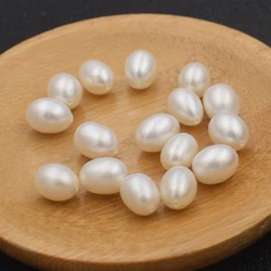 100% Natural Freshwater Drop Pearl 9x11mm 4A High Quality Rice Shape Beads For Jewelry Making DIY Bracelets Necklace Earring
