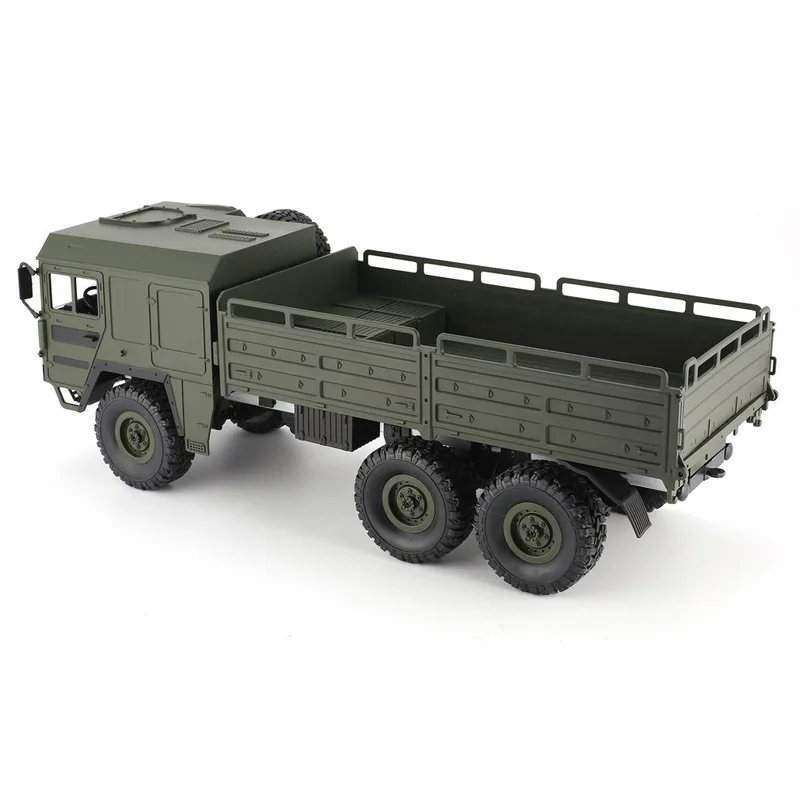 JJRC 1:16 6WD 2.4Ghz Simulation Military Truck Army Loadable Off-Road Drive Climbing Army Buggy Hobby RC Car Toy Gift