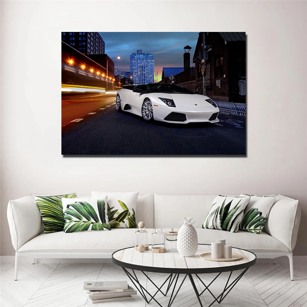 Lambo Murcielago Supercar Poster Canvas Painting Decoration Wall Art Picture for Living Room