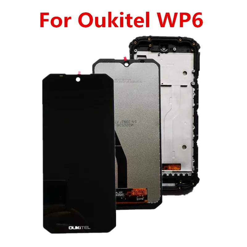 OUKITEL WP6 LCD Display with Frame, Touch Screen, Digitizer Assembly, Original Tools, New, 6.3\