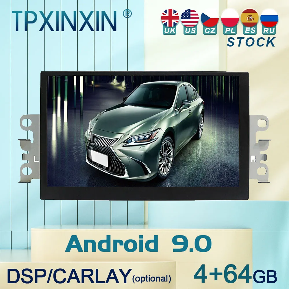 

Автомагнитола для Volvo S60, Android 9, автомагнитола с экраном, радио-плеером, Автомобильная GPS-навигация, головное устройство Carplay