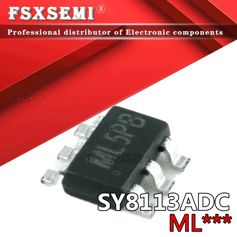 10PCS SY8113ADC SOT23-6 SY8113A SOT-23 SY8113 ML Synchronous buck ic