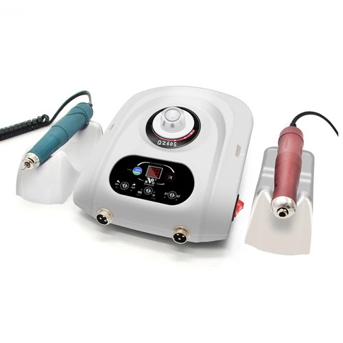 ドリル機器研磨機 2 つのブラシレスハンドピース 50000rpm マイクロモーター付き歯科用ジュエリーストーン 240 ワット QZ60S