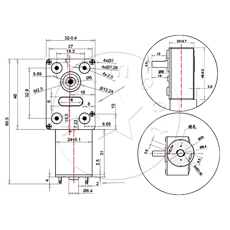 1pcs DC6V/12V/24V 6-150rpm JGY-370 High Torque Low Speed Self Locking Motor Turbine Worm DC Reduction Motor #Silver Gearbox