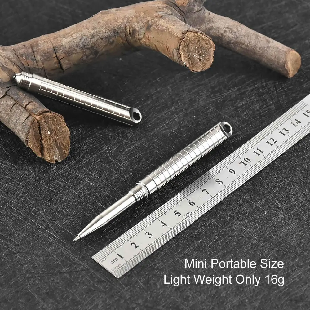 Mini Portable Titanium TC4 Tactical Pen Multi Function Self Defense Business Pen Emergency Glass Breaker EDC Tool Gift