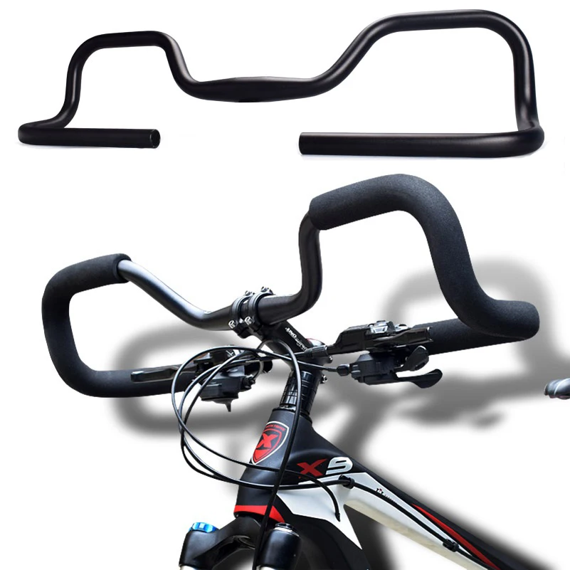 

Aluminum Alloy Bicycle Fly Butterfly Handlebar Cover Travel Bike Rest Long Distance Handlebar Road Cycling Handle Bar 31.8X620mm