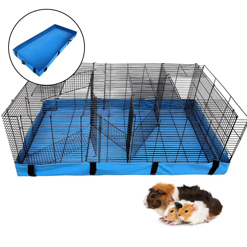 Leakproof Detachable Washable Guinea Pig Cage Bottom Cover Habitat Liner Pad Accessories for Dwarf Bunnies Squirrel