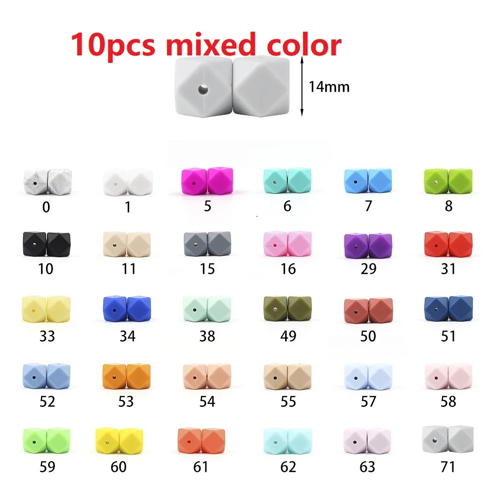 BOBO.BOX Silikon Beißringe Perlen Umweltfreundliche BPA FREI Baby Zahnen Brief Perlen Schnuller Kette Clip DIY Halskette Rattail Cord – Detail 17