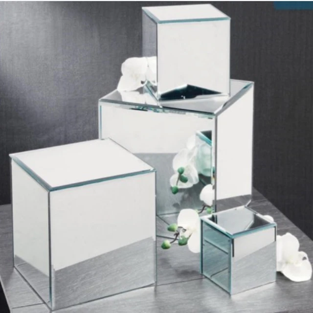 16pcs))Hot Sale Exquisite Silver Wedding table small plinth stand for gift box event decor yudao781