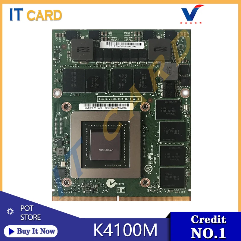 Tarjeta Gráfica NVIDIA Quadro K4100M para iMac A1312 2010-2011