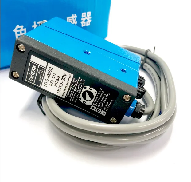 สี Mark Sensor BZJ-312กระเป๋าเดิมเครื่องติดตามไฟฟ้า Eye แก้ไขเซ็นเซอร์แหล่งกำเนิดแสงสีเขียว