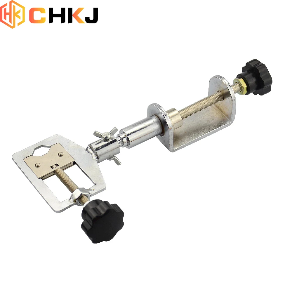 CHKJ 360 Degree Metal Alloy Locksmith Bench Table Vise Clamp Tool for Repair Practice Lock Rotation Professional Locksmith Tools