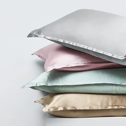 30MM Silk Envelope Pillowcase 1PC Both Sides 100% Mulberry Silk Oxford Pillow Case Multicolor Size Can be Customize