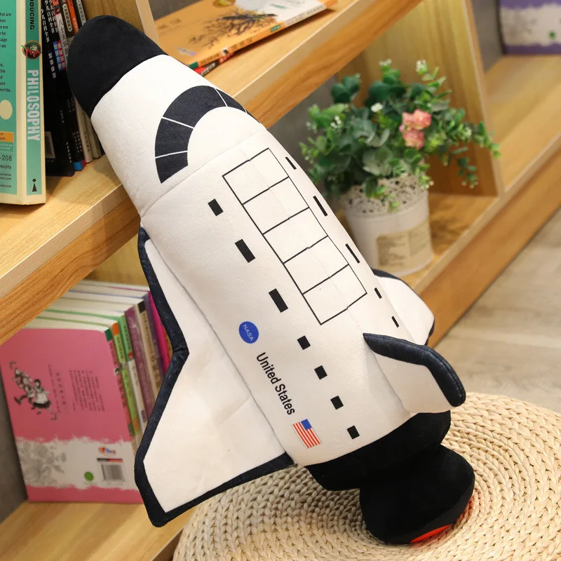 Nizza 1pc Plüsch Astronaut Raumschiff Spielzeug Gefüllte Weiche Puppe Cartoon Kissen Kinder Spielzeug Kreative Flugzeug Kinder Jungen Geburtstag Geschenk – Detail 3