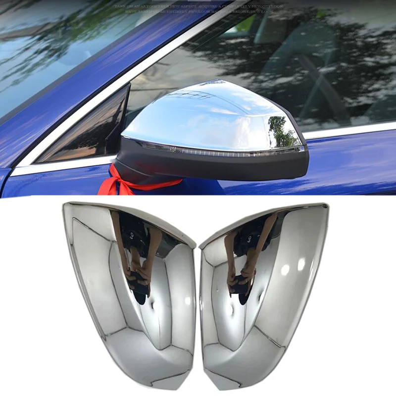 

Rearview mirror covers For Audi Q5 FY 2018 2019 2020 2021 chrome Car Styling Side Wing Rearview Mirror Cover Trim 2pcs