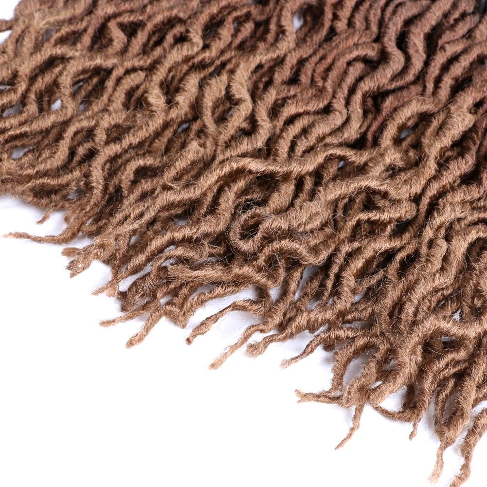 Gypsy Locs Synthetische Goddess Faux Locs Häkelhaar Weiche Zöpfe Dreadlocks Lockige Twist-Flechthaare für Frauen Schwarz 15 Stränge – Detail 19