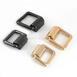 1pcs Metal Swivel Rectangle Ring Bag Side Hanger Hooks with Screws for Leather Craft Bag Strap Belt Handle Shoulder Webbing