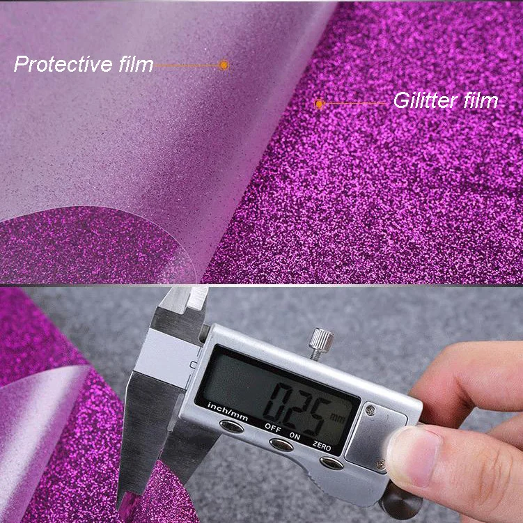 22 Colors Heat Transfer Glitter Vinyl Iron On For clothes Easy To Weed HTV Shirt High Elastic Decor Film Easy To Cut