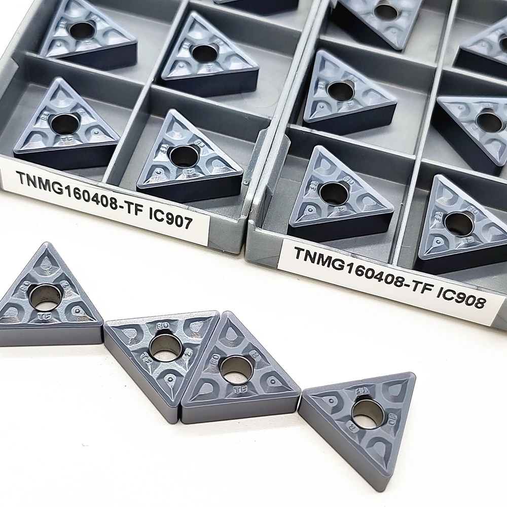 10 pz TNMG160408 TF IC907 IC908 utensili per tornitura esterna inserto CNC inserti in metallo duro di alta qualità utensile da taglio utensile da taglio