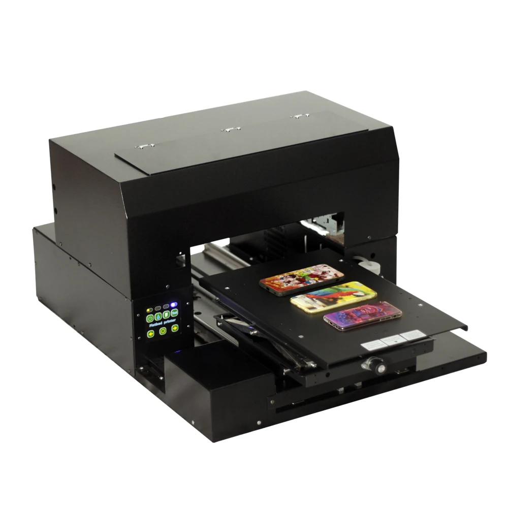 UV printer 6-color inkjet printing flat object A3 size high resolution for mobile phone case/lighter/gift bag printing