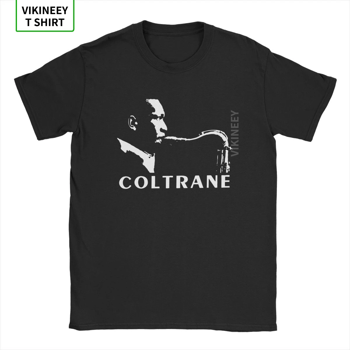 John Coltrane Saxophonist T-Shirts for Men Music Bebop Bop Saxophone Humorous Cotton Tees Crewneck Short Sleeve T Shirt 3XL