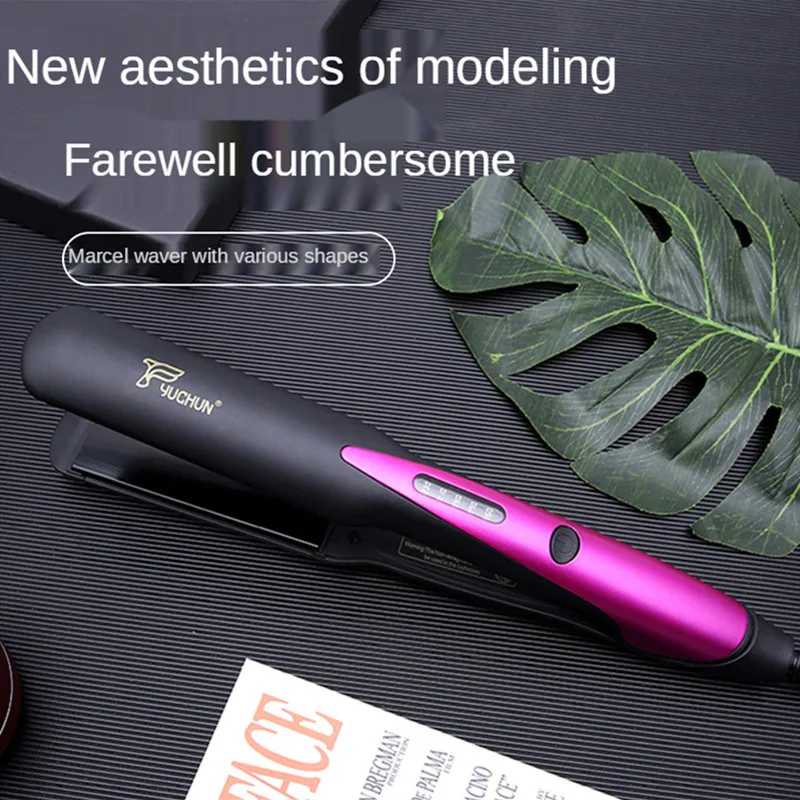 

Hair Straightener Five-gear Temperature Adjustment Curler Hair Ceramic Tourmaline Ionic Flat Iron Curling Iron LED Display