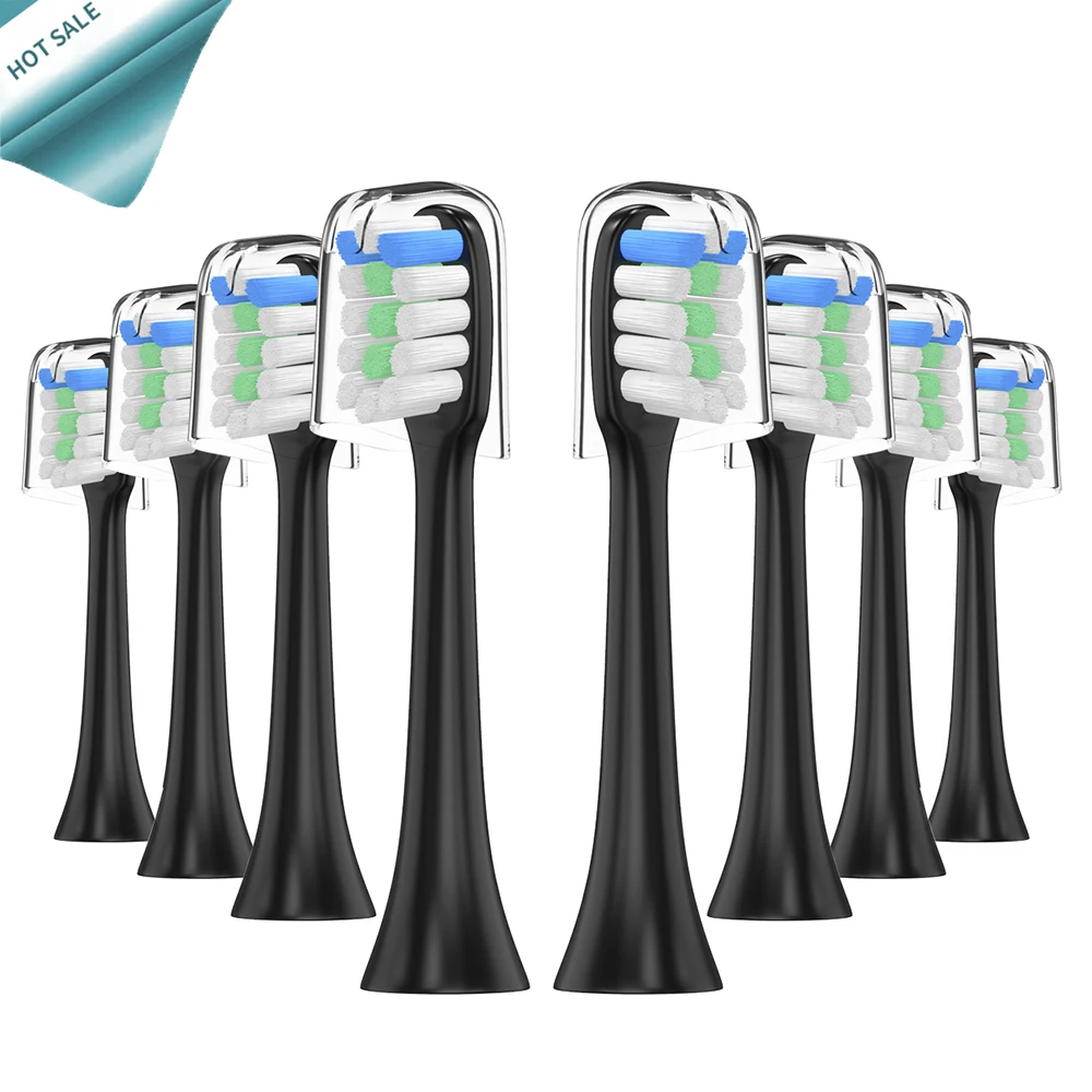 

8 pcs Replacement Toothbrush Heads with cap for Xiaomi Mijia X3 Tooth Brush Head for Soocas X3 X1 Sonic Electric