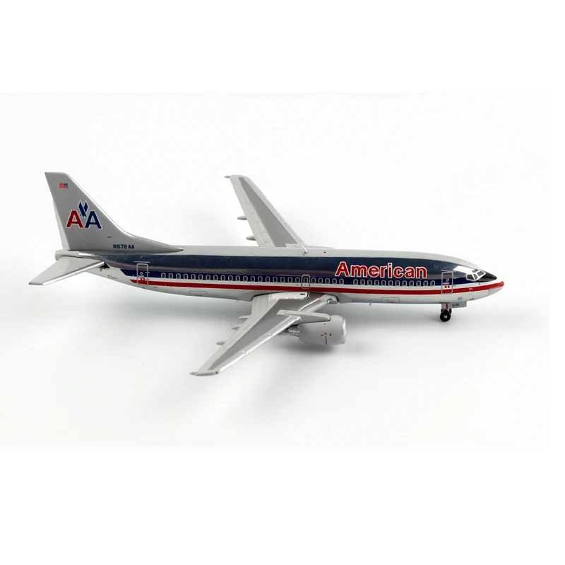 1:400 Scale American Airways B737-300 Airlines Model with Base Alloy Aircraft For Collectible Souvenir Show Gift Toys