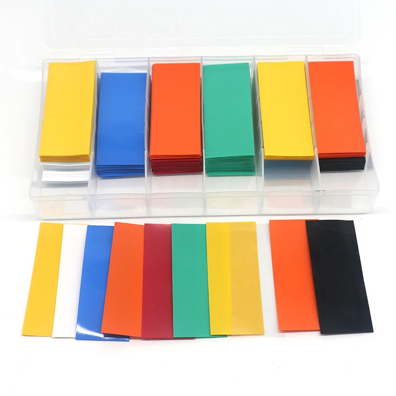 280Pcs/Set 18650 Wraps Lithium Battery Special PVC Thermal Shrinkage Battery Wrap Plastic Insulation Protector Shrink Film Gaine