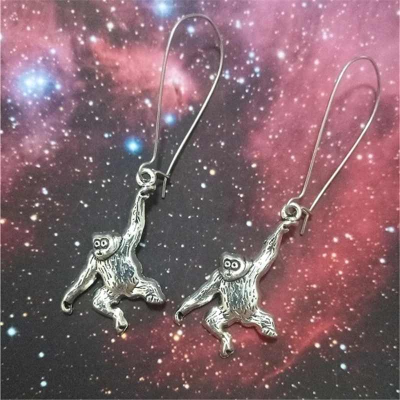 Monkey Earrings  Animal Earrings Creative Halloween Christmas Gift, Cartoon Earrings, Animal Lover