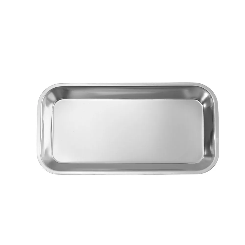 Stainless Steel Surgical Tray Nail Art Equipment Plate Cosmetic Storage Tray Lab Instrument Tools Dish Tools