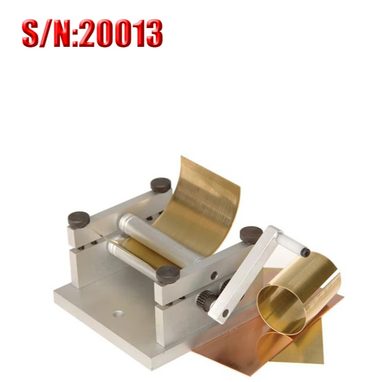 DIY Manual Plate Rolling Machine Soft Metal Sheet Soft Metal Tube Mini Bending Machine S/N: 20013 Y