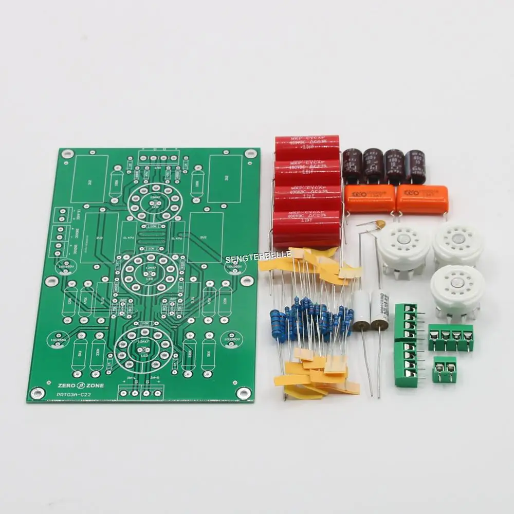 Papan Preamplifier tabung HiFi Stereo 12AX7 /ECC83 dasar pada sirkuit McIntosh C22