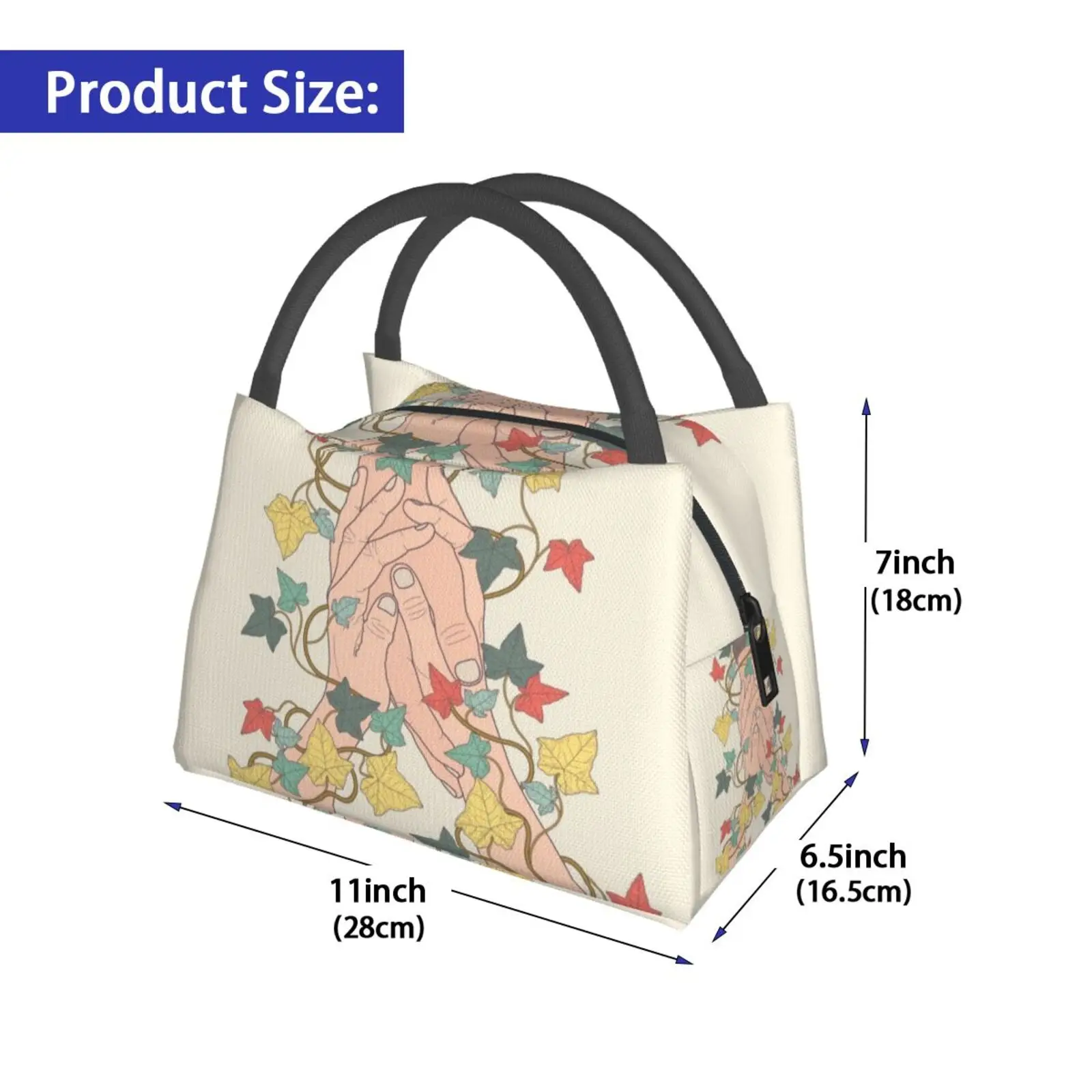 Portable Insulation Bag Pay Attention Listen Hear Hands Holding Vector Freshinkstain Ivy Love Friendship